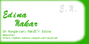 edina makar business card